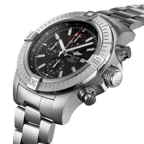 breitling super avenger replica black steel|breitling super avenger 48 price.